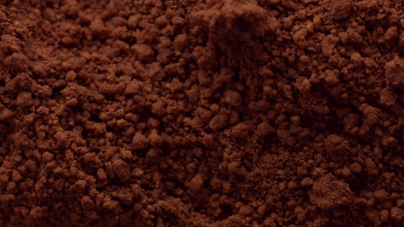 Brown Powdercakce Chocolate Texture Moving Top View