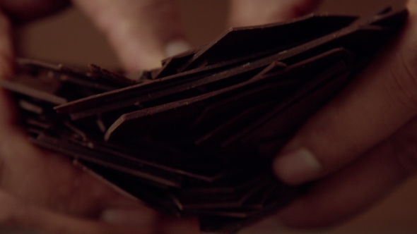 Man's Hand Broken Chocolate Sheets 