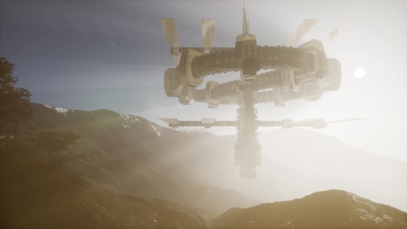 Alien UFO at Earth alt