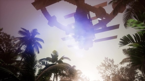 Alien UFO at Earth alt