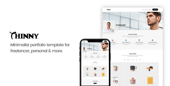 Thinny - Personal One Page Portfolio Template