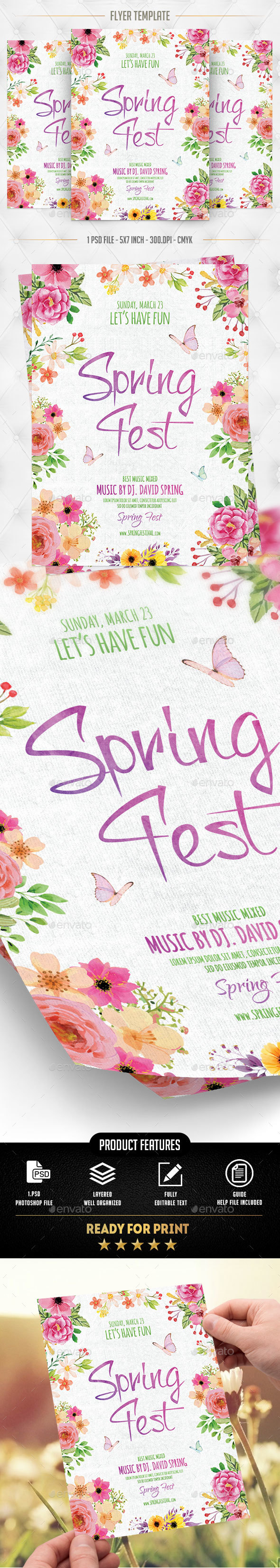 Spring Fest Flyer Template