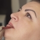 Professional Specialist of Permanent Make-up Applying Lips Before the Procedure. Beauty - VideoHive Item for Sale