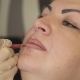 Shot. Professional Specialist of Permanent Make-up Applying Lips Before the Procedure. Beauty - VideoHive Item for Sale
