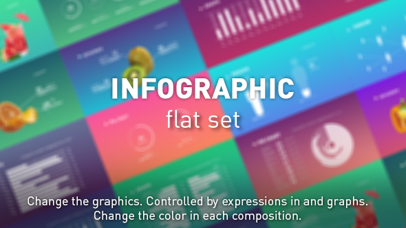 Infographic flat set alt