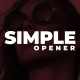 Simple Opener - VideoHive Item for Sale