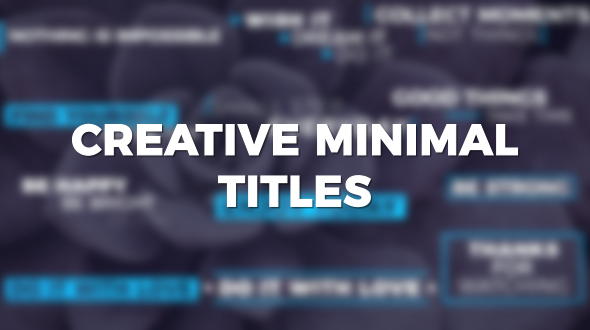 Creative Minimal Titles