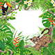 Tropical Frame with Plants and Animals - GraphicRiver Item for Sale