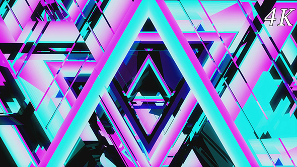 Triangular Neon 4K 04