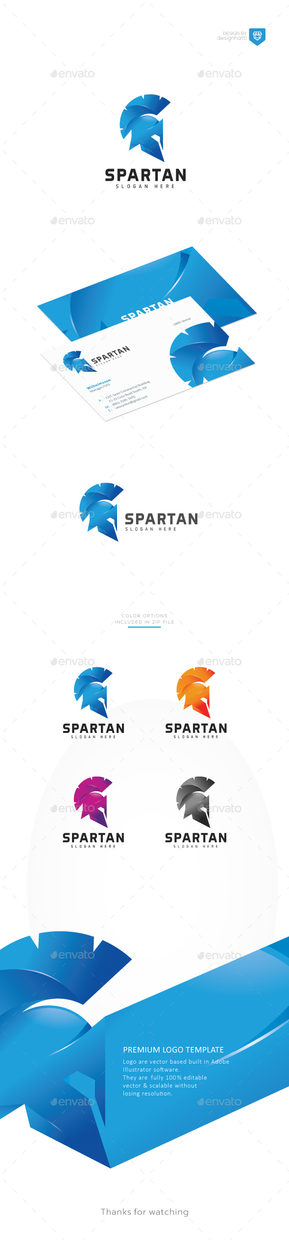Centurion Spartan Helmet Logo