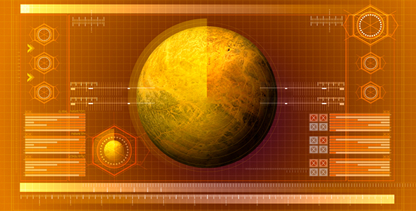 Planet On The Monitor Of The Space Computer