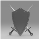 Shield and sword 3 - 3DOcean Item for Sale