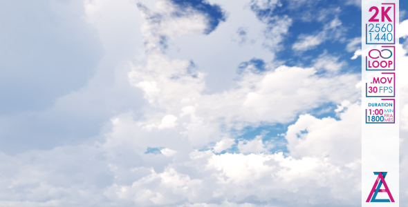 Cumulus Gray Clouds in the Blue Sky alt