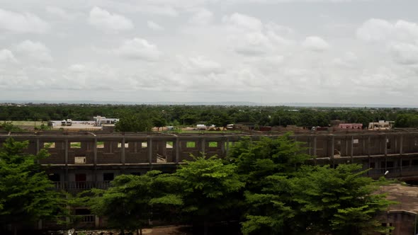 Africa Mali Village And Construction Aerial View alt