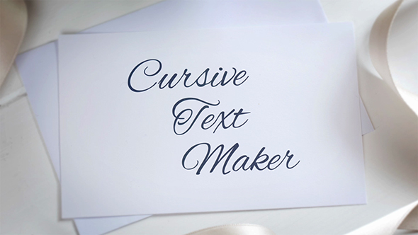 Cursive Text Maker
