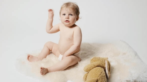 Baby Girl on Rug