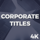 Corporate Titles - VideoHive Item for Sale