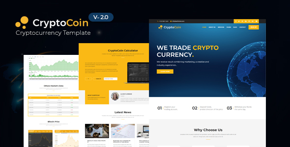 CryptoCoin - Crypto Currency HTML Template