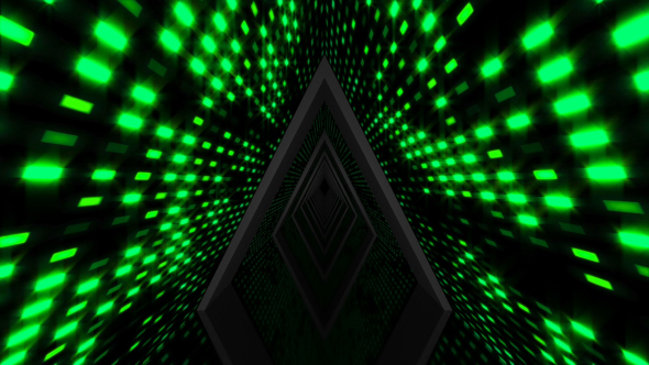 Green Geometric Triangle Tunnel Loop alt