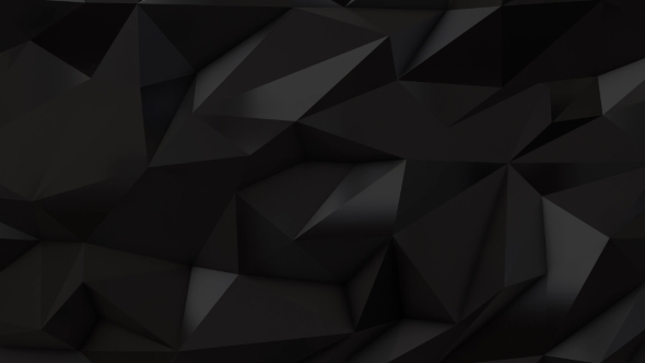 Black Abstract Low Poly Triangle Background