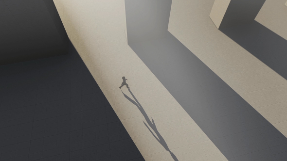 Women Walking Through A Long And Huge Corridor alt