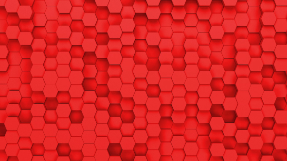 Red Hexagons Loop