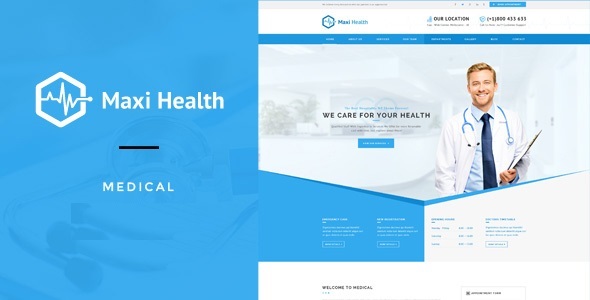 Maxi Health : Responsive Medical Joomla Template
