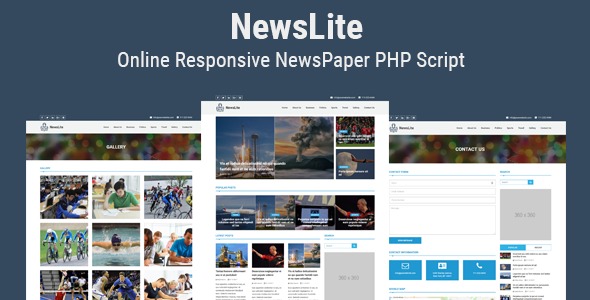 NewsLite - Online Responsive NewsPaper CMS