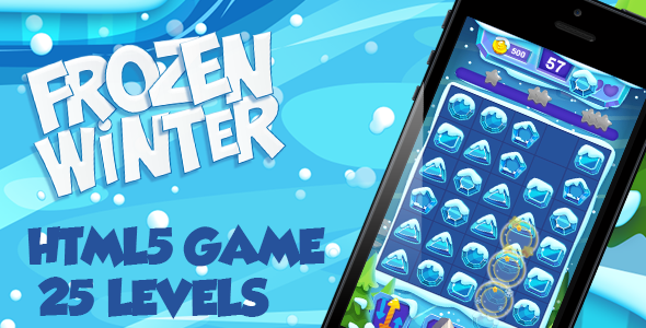 Frozen Winter HTML5 Game [ 25 levels ]