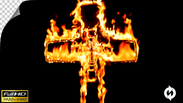 Flying Through Fire Cross Tunnel - Background Loop alt