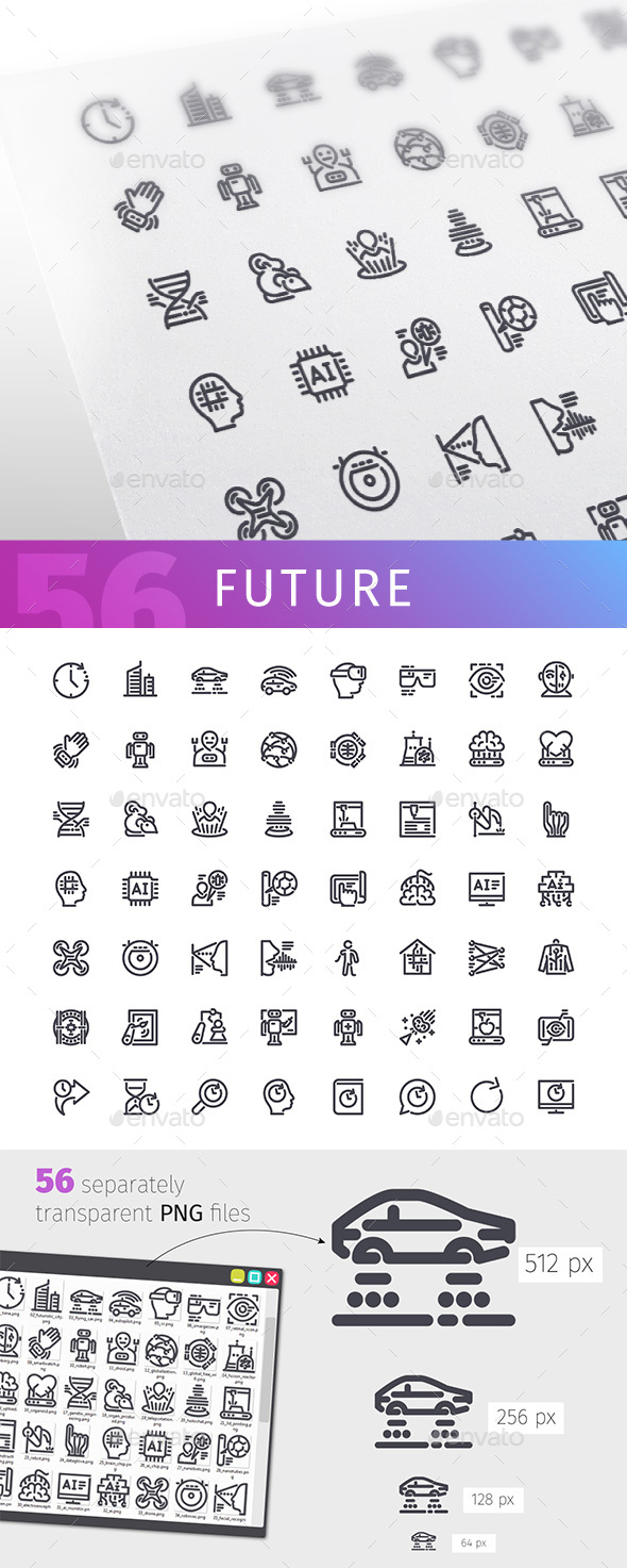 Future Line Icons Set