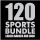 120 Sports Badges and Logo Bundle - GraphicRiver Item for Sale