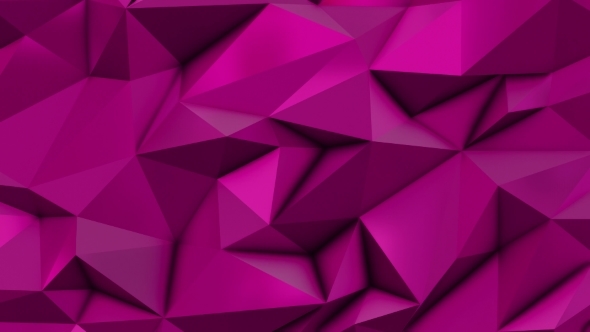 Pink Abstract Low Poly Triangle Background