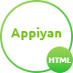 Appiyan - App landing HTML 5 Template - ThemeForest Item for Sale