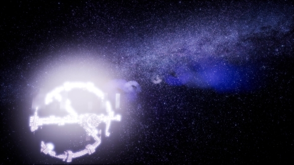 Spaceship Travelling Through the Universe alt