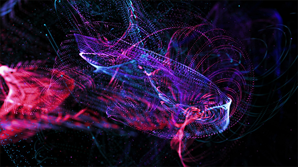 Colored Waves with Particles alt