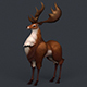 Game Ready Fantasy Deer - 3DOcean Item for Sale