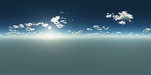 Clouds  at Sunset in Virtual Reality