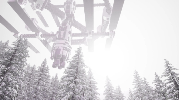 Alien UFO at Earth alt