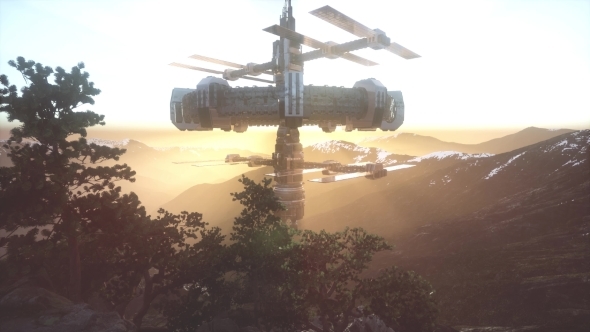 Alien UFO at Earth alt