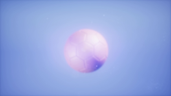 Soccer Ball on Blue Sky Background alt