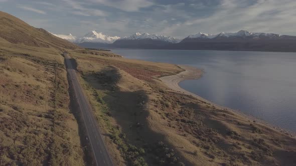 Scenic drive in New Zealand