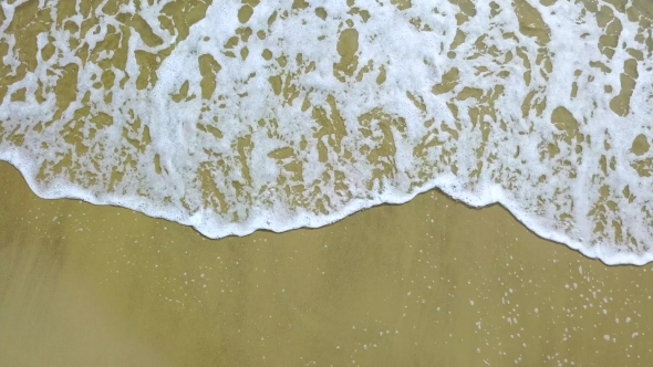 View from the Top of the Waves Creates a Pattern on the Water