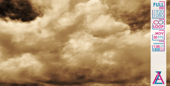 Dark Brown Clouds on the Black Sky Before the Storm alt