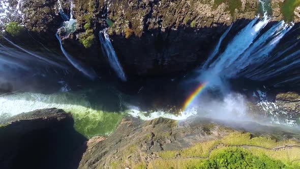 Aerial View Of Victoria Falls In Livingstone Zambia 6