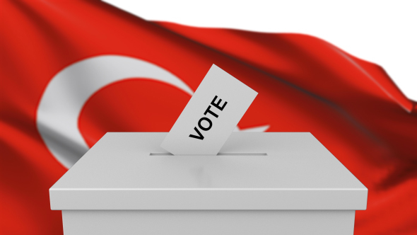 Ballot Box with Turkey Flag alt
