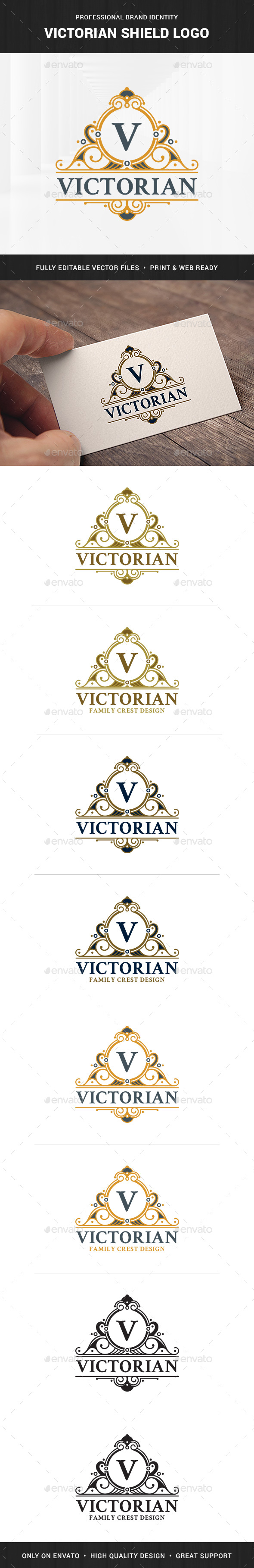 Victorian Shield - Letter Logo