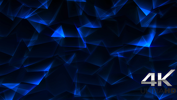 Modern Blue Triangles Background