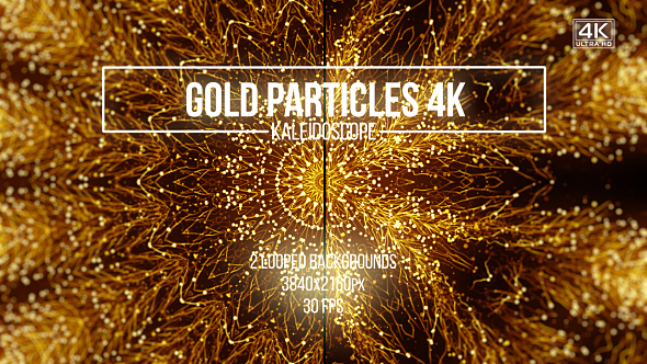 Gold Particles Kaleidoscope