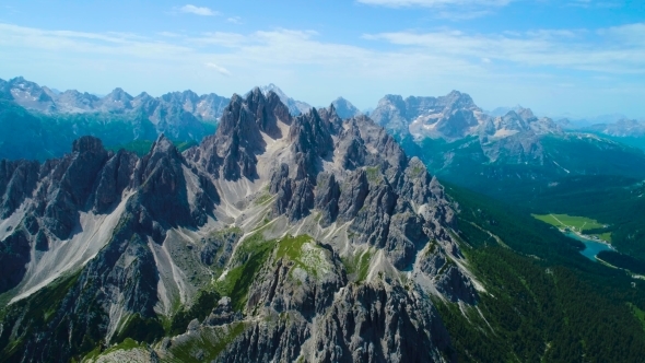 National Nature Park Tre Cime In the Dolomites Alps Beautiful Nature of Italy